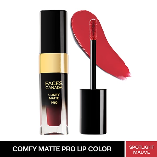 Faces Canada Comfy Matte Pro Liquid Lipstick - Spotlight Mauve 11, 5.5 ml 10HR Stay No Dryness